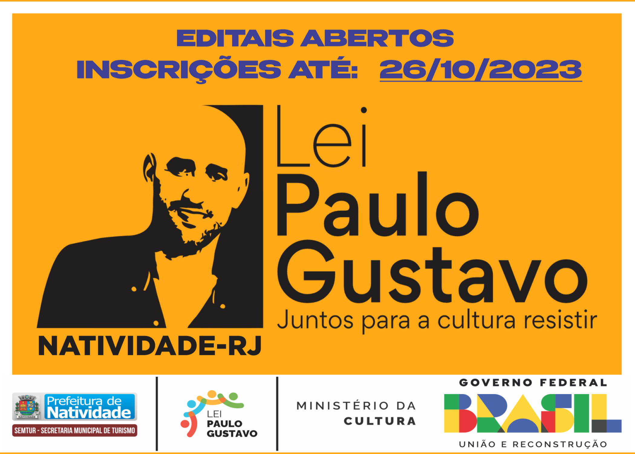MUNICÍPIO LANÇA EDITAIS COM RECURSOS DA LEI PAULO GUSTAVO